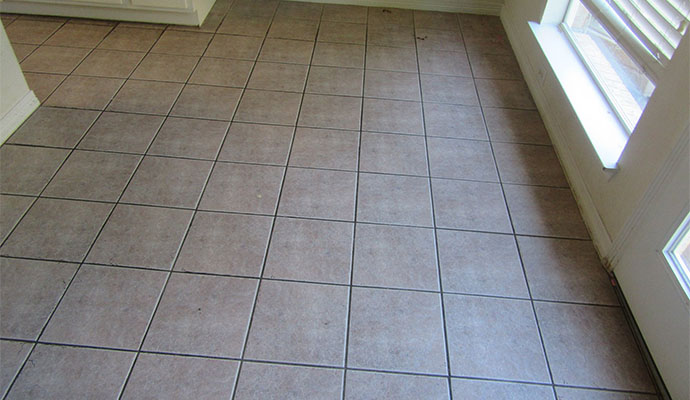 cleanly installed tiles on a floor