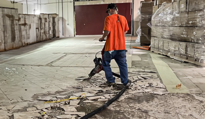 Tile removal in the commercial space